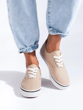 Beige Casual Sneakers