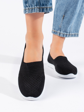 Black Sporty Slip-On Shoes