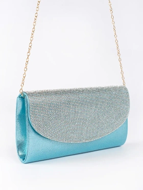 Chic Blue Envelope Clutch