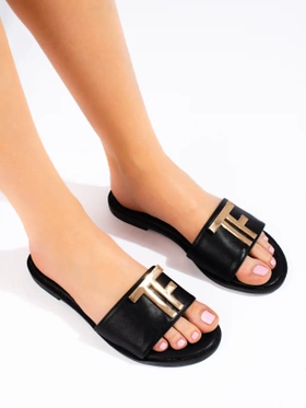 Beige Flat Slides - Potocki