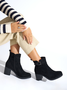 Chic Black Heel Ankle Boots