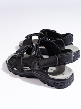 Comfortable Black Velcro Sandals