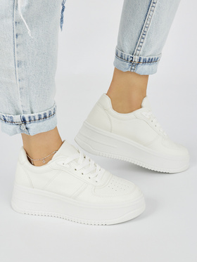 White Platform Sneakers