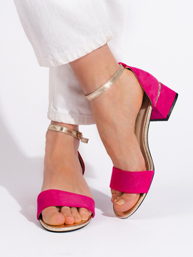 Fuchsia High-Heel Sandals