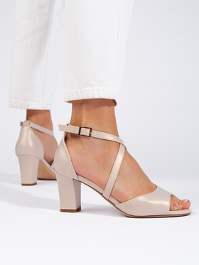 Elegant Gold Strappy Sandals by Sergio Leone