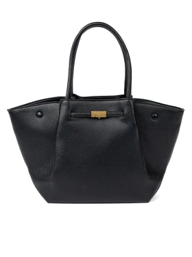 Classic Shopper Bag in Textured Faux Leather
