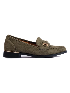 Suede Green Loafers