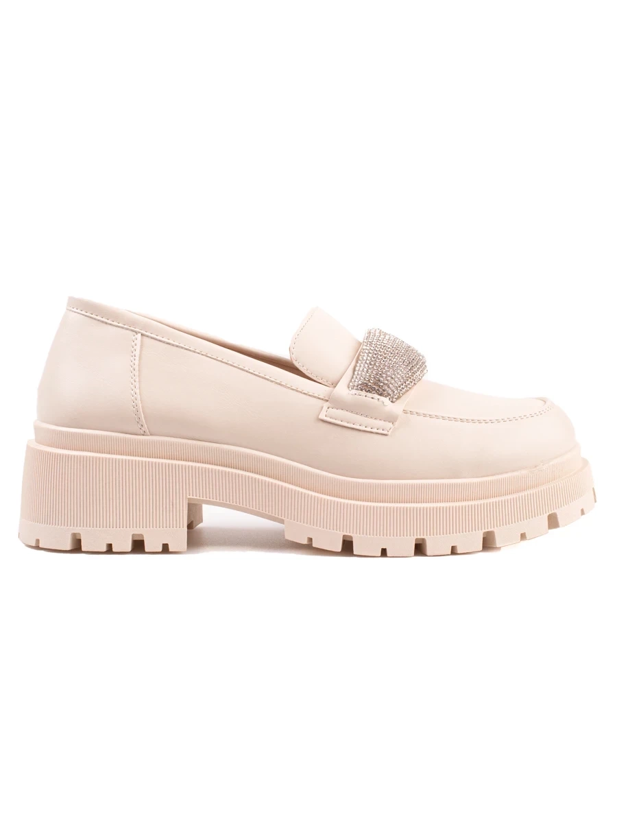 Beige Eco Leather Casual Shoes