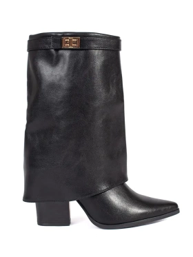 Chic Black Heeled Ankle Boots