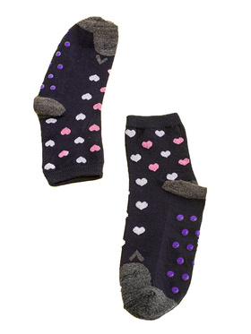 Navy Owl Non-Slip Socks