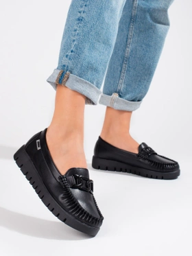 Black Platform Loafers