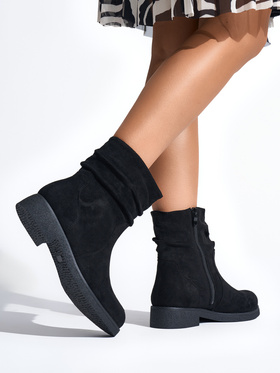 Stylish Black Western Ankle Boots