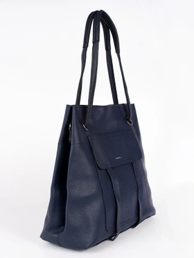 Navy Blue Shopper Bag