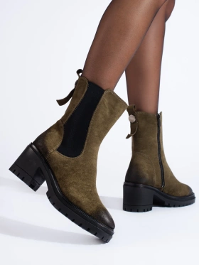 Vinceza High Ankle Block Heel Boots