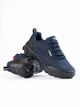 Navy Aqua Softshell Trekking Shoes