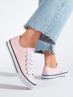 Pink Low-Top Sneakers