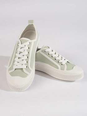 Light Green Platform Sneakers