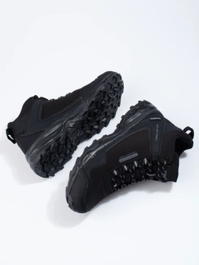 High Black Softshell Trekking Boots by DK