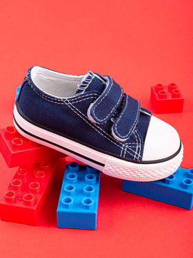 Kids' Navy Blue Velcro Sneakers