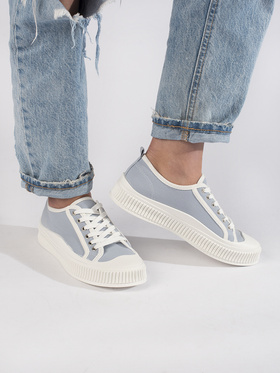 Sky Blue Platform Sneakers