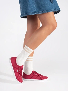 Friendly Red Low-Top Sneakers