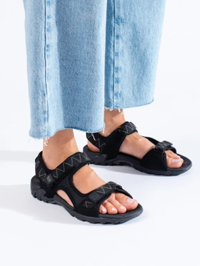 Comfy Black Sport Sandals by DK