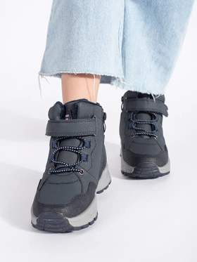 Navy Warm Lined Boots for Girls