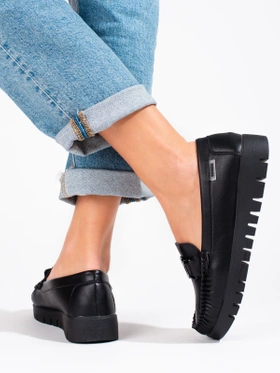 Black Platform Loafers