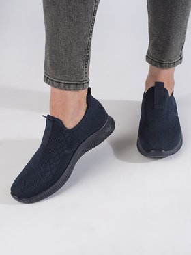 Women's Slip-On Navy Sneakers