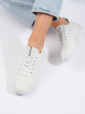 White Lacy Sneakers