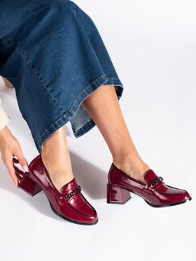 Burgundy Heeled Shoes