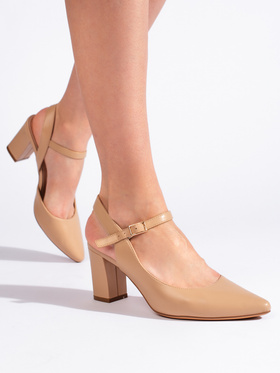 Stylish Beige Heels by Sergio Leone