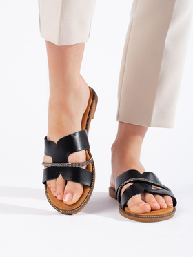 Chic Black Slide Sandals