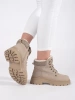 Warm Beige Ankle Boots