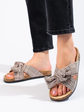 Shelovet Bow Casual Slippers