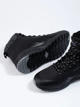 Cozy Black High Trekking Boots by DK