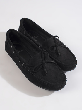 Comfy Black Suede Loafers