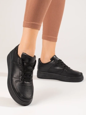 Black Chunky Sole Sneakers