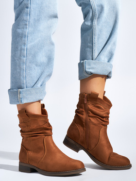 Suede Brown Ankle Boots