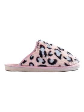 Pink Leopard Print Slippers