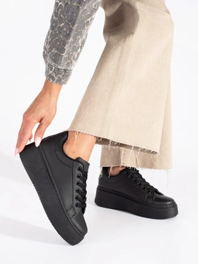 Black Platform Sneakers