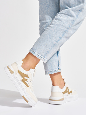 Creamy White Platform Sneakers