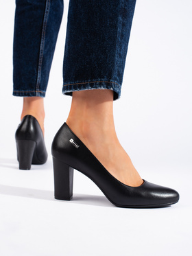 Black Block Heel Pumps by Sergio Leone