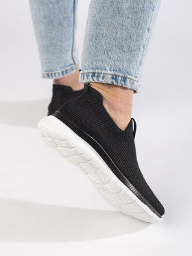 Black Slip-On Sneakers