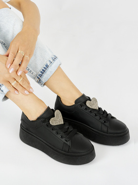 Black Platform Sneakers