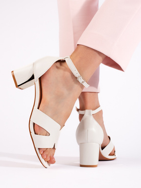 White High-Heel Sandals