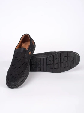 Black Perforated Classic Shoes