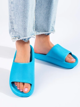 Blue Slide Sandals