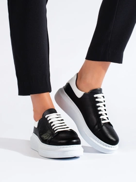 Classic Black Sneakers by T.Sokolski