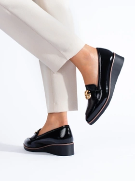 Black Wedge Potocki Loafers